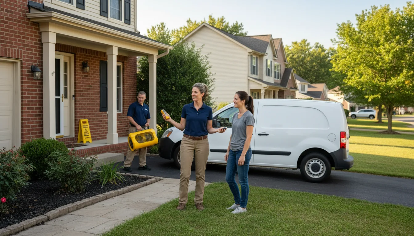 Residential water damage restoration in Patton, PA